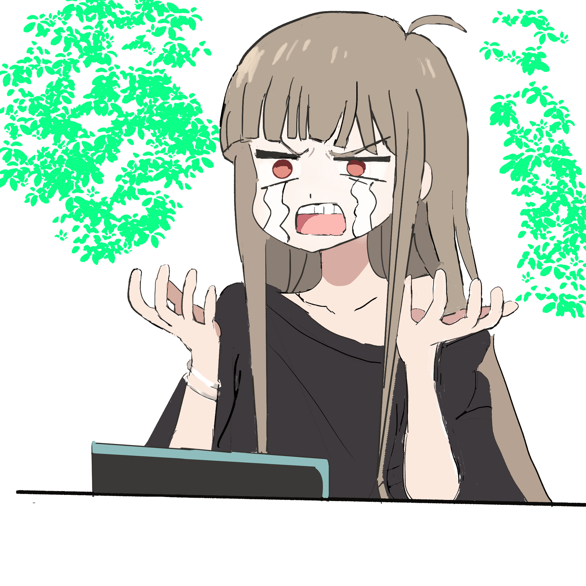 輝夜姬表情包彩色作品